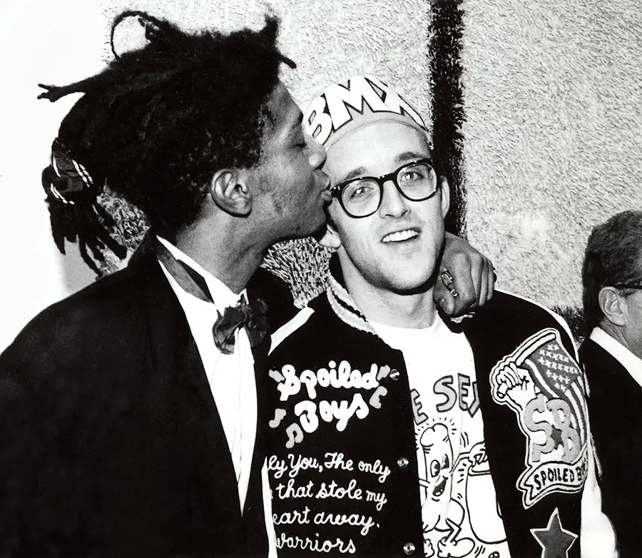 Jean Michel Basquiat und Keith Haring 1987