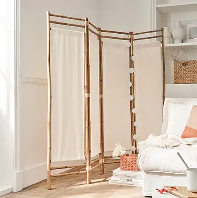 Paravents aus Bambus