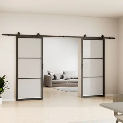 Schiebetür aus Glas