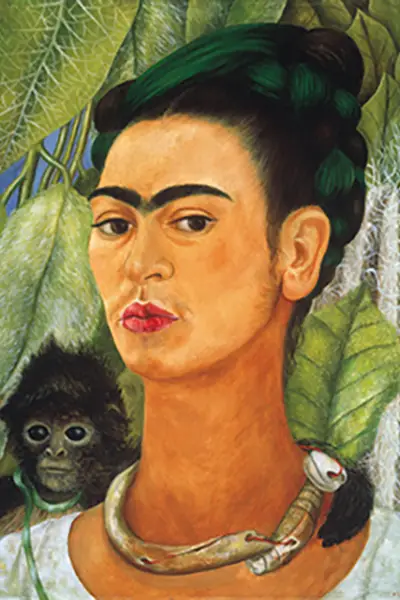 Frida Kahlo Selbstportait mit Affe