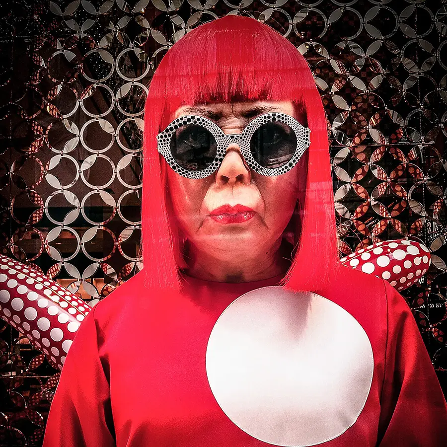 Yayoi Kusama Wachsmodell bei Louis Vuitton