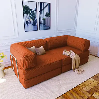 Cordcouch Orange Etsy