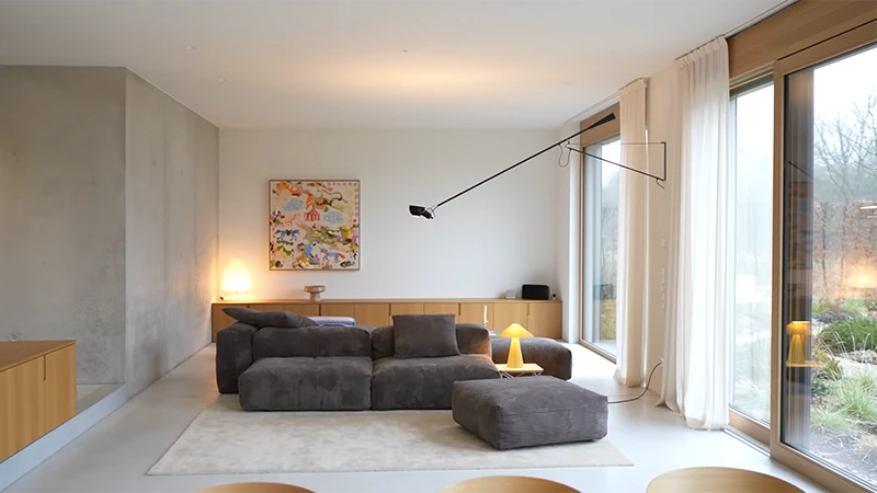 Minimalistisches Wohnzimmer