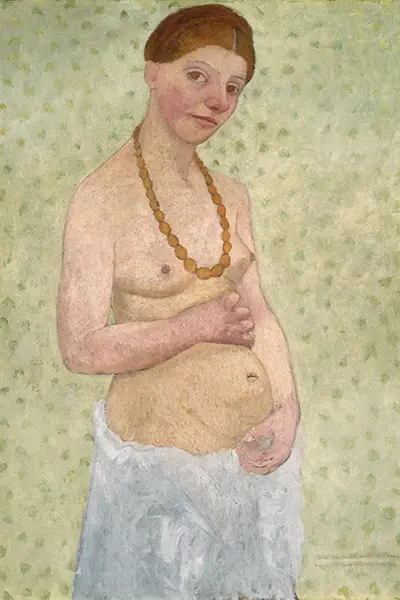Paula Moderson-Becker Selbstbildnis am 6 Hochzeitstag