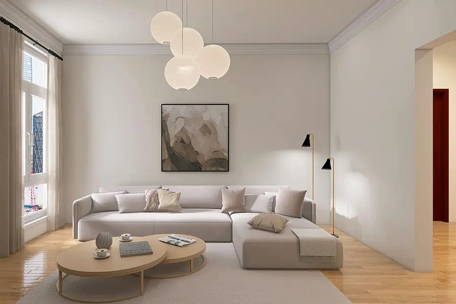 Wohnzimmer im minimalistischen Stil