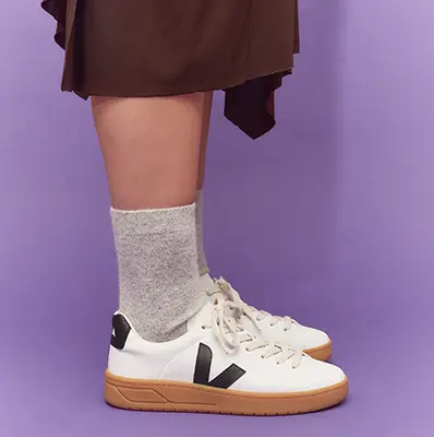 Sneaker Vegan Veja Urca Weiss Schwarz