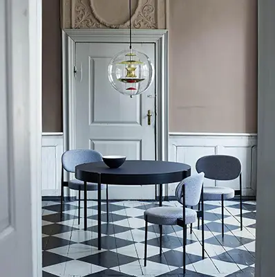 Verpan Pendelleuchte Glas