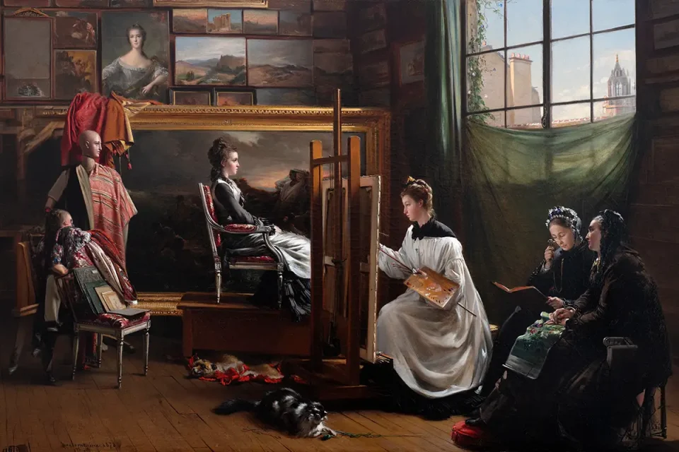 Edme Adolphe Fontaine Studio Interior